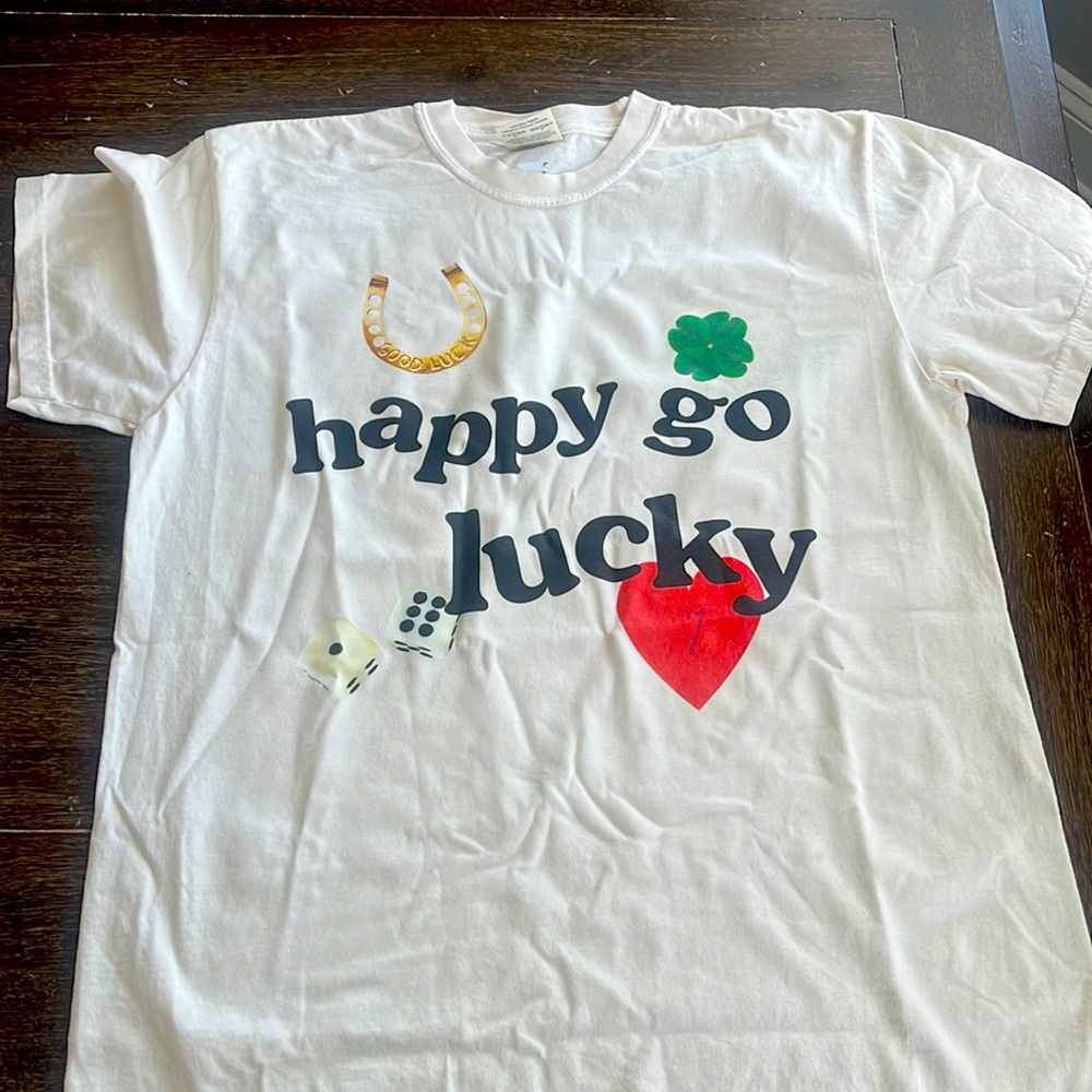 Ivory “Happy Go Lucky” T-shirt
